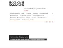 Tablet Screenshot of economiesolidaire.com